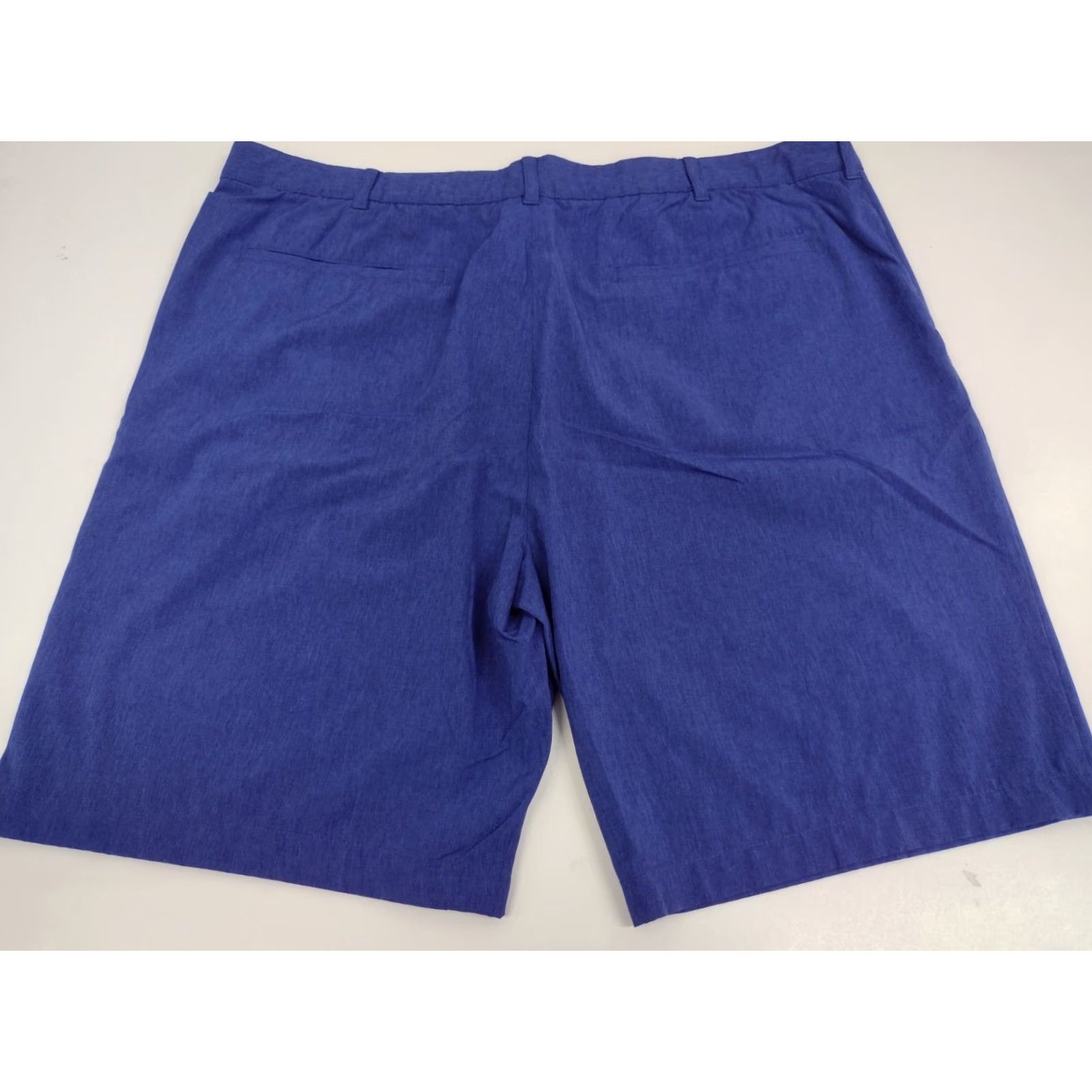 Izod IZOD Men's Performx Golf Shorts Blue Size 42 Regular Flat Front KnIT 42 in Waist Breathable Pockets Logo Zipper Button Chino Modern Casual Workwear Size US 42 / EU 58 - 4 Thumbnail