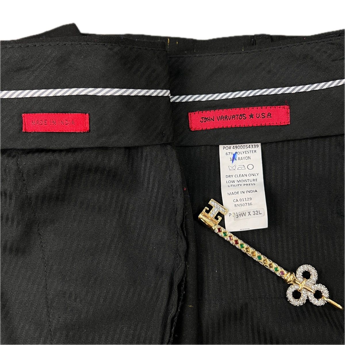John Varvatos John Varvatos Colorful Speckled Dress Pants Size US 31 - 7 Thumbnail