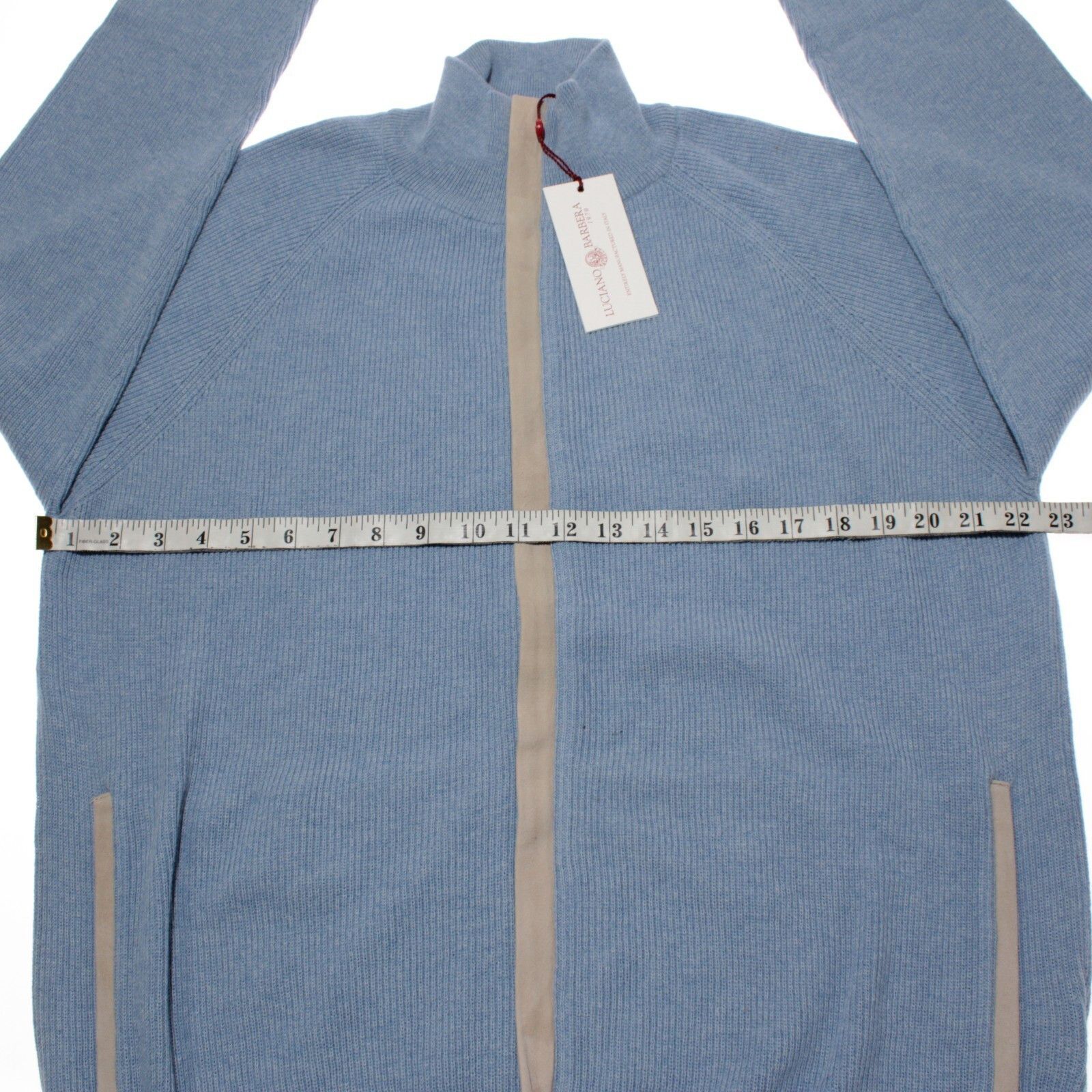 Luciano Barbera Luciano Barbera Sweater Size US L in Blue Size US L / EU 52-54 / 3 - 6 Thumbnail