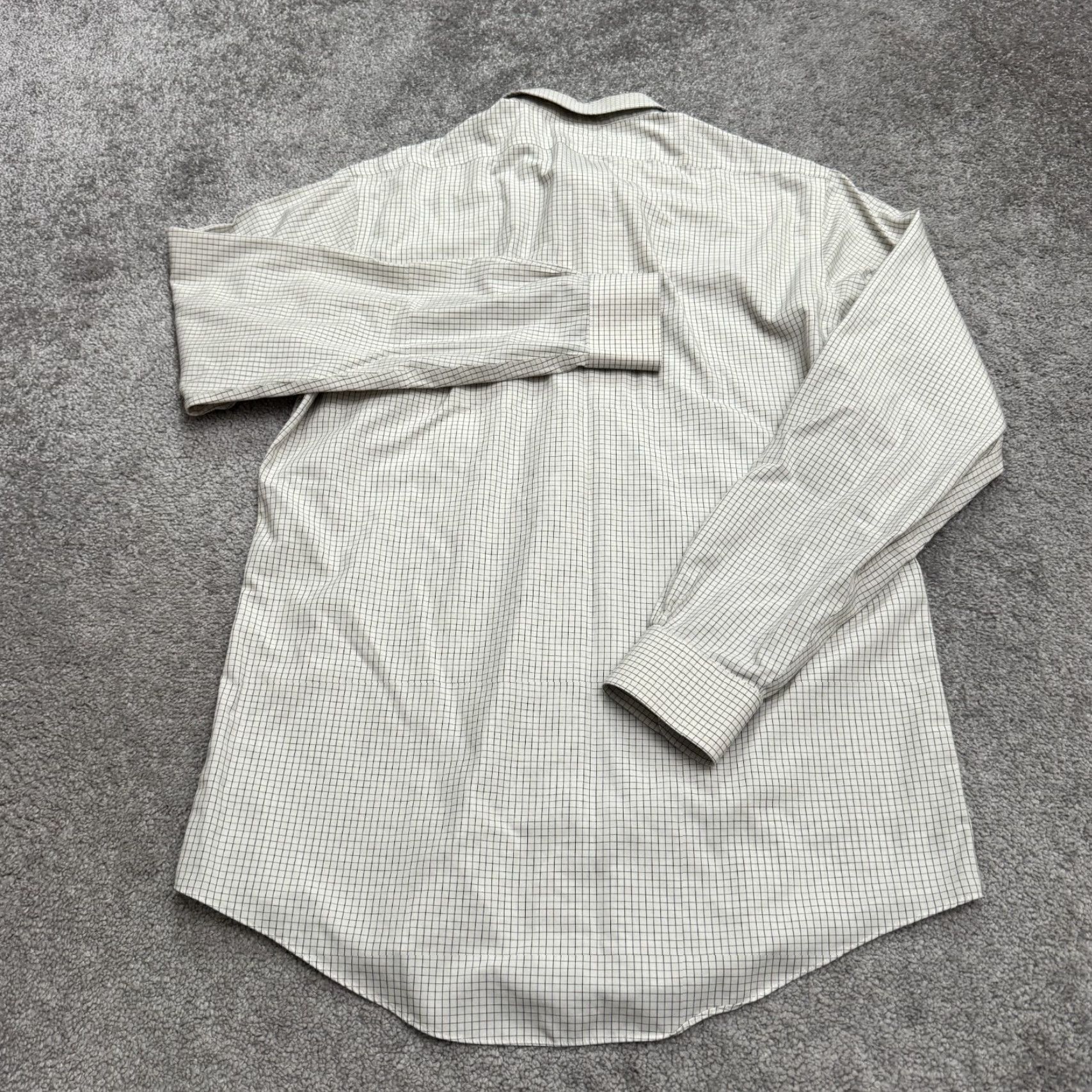 Brooks Brothers Brooks Brothers Extra Slim Non Iron Dress Shirt Mens 16 34 White Blue Check Work Size 42R - 2 Thumbnail