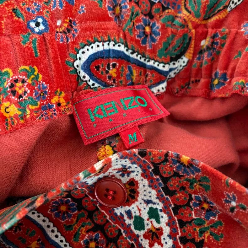 Kenzo KENZO sizeM Vintage red paisley dress Size 25" / US 0 / IT 36 - 7 Thumbnail