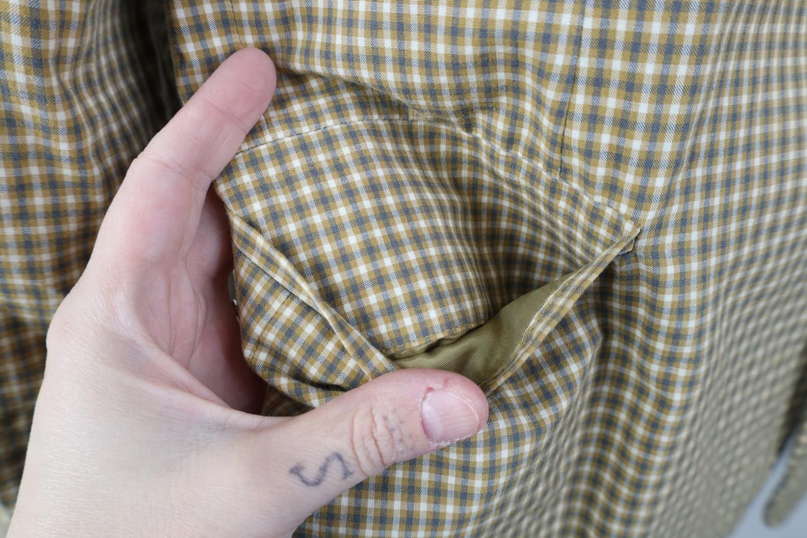Gap Vintage 90s Gap Button Suit Coat Blazer Jacket Plaid Cotton Size US S / EU 44-46 / 1 - 6 Thumbnail