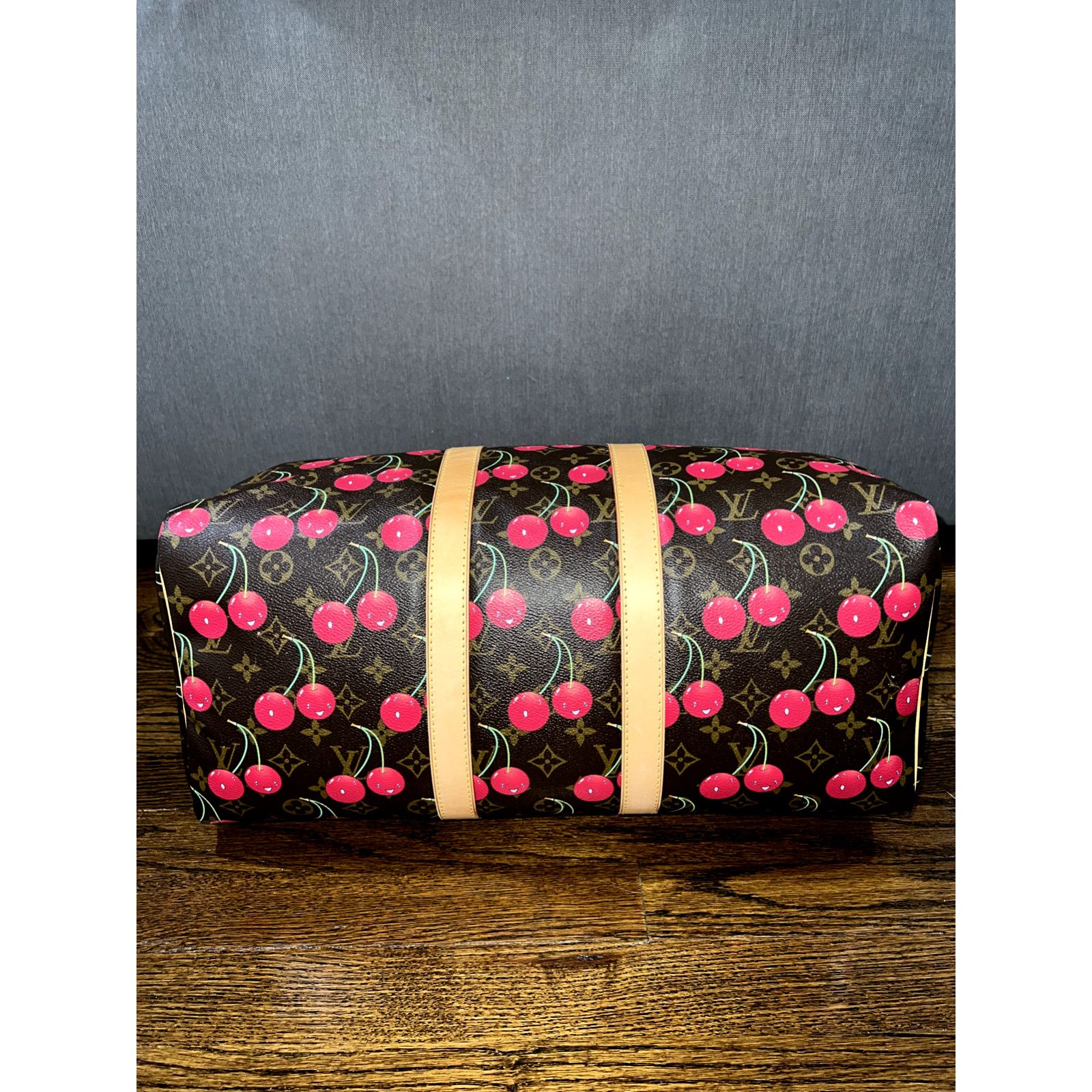Louis Vuitton Louis Vuitton Keepall Takashi Cherry Monogram Travel Bag Size ONE SIZE - 11 Thumbnail