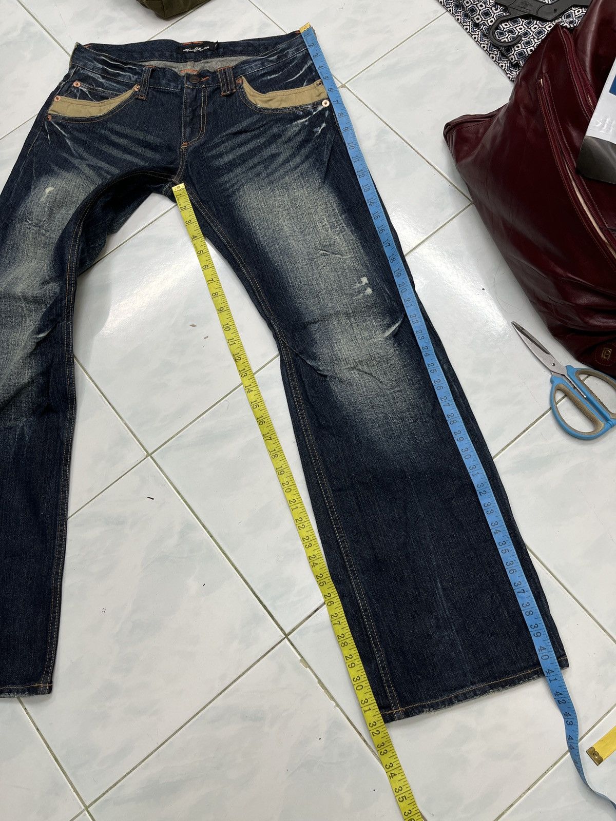 Japanese Brand 🔥🔥🔥ARCHIVE ROOT THREE HYPE DENIM Size 32" / US 10 / IT 46 - 19 Thumbnail
