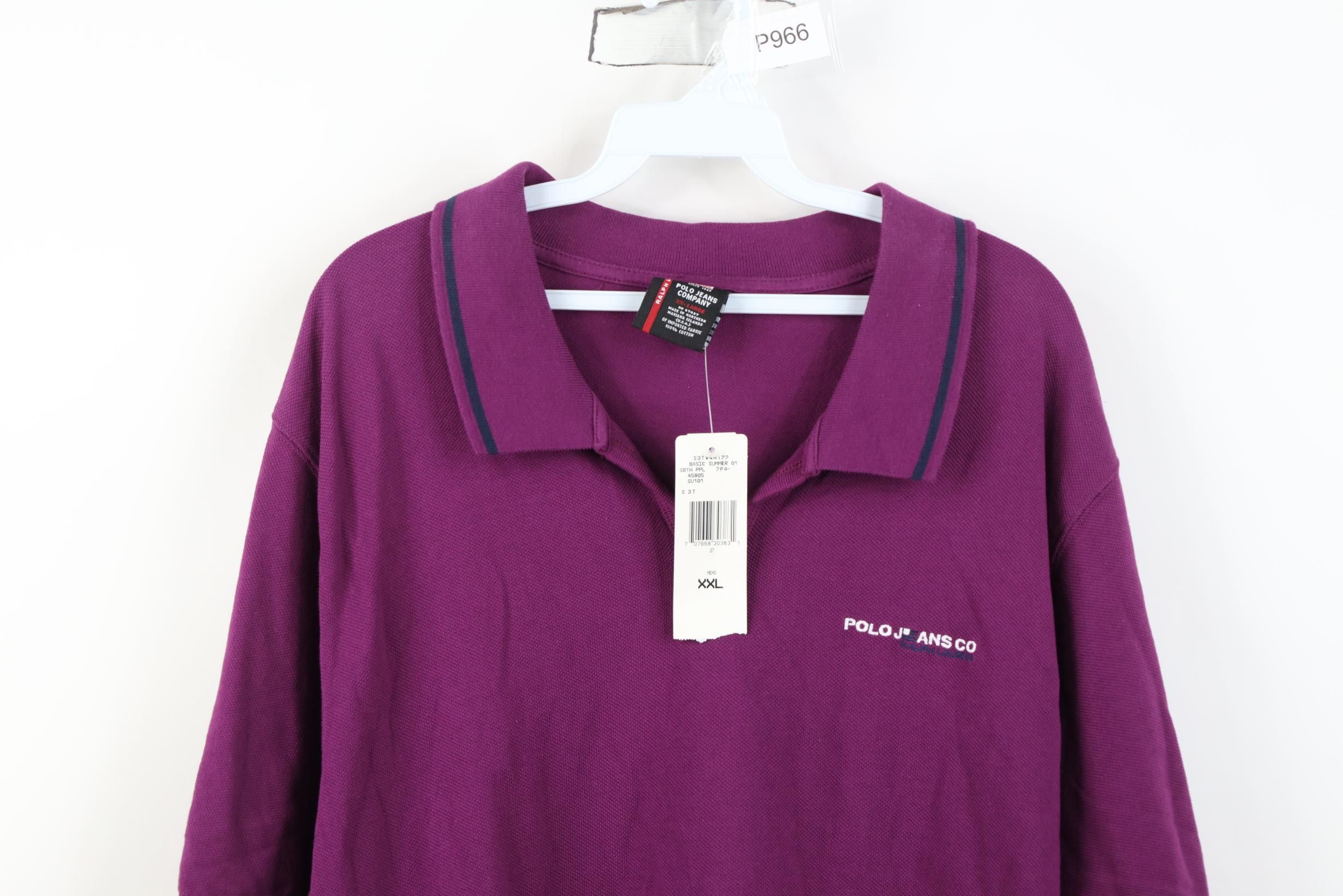 Polo Ralph Lauren Deadstock Vintage 90s Ralph Lauren Flag Golf Polo Shirt US Size US XXL / EU 58 / 5 - 2 Thumbnail