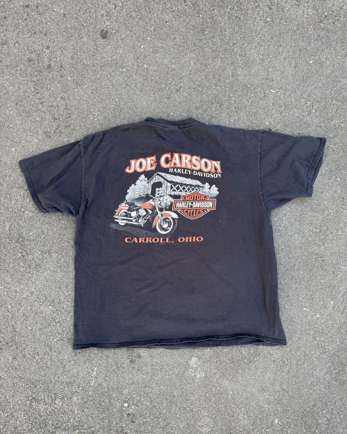 Harley Davidson Vintage Harley Davidson Eagle Ohio Tshirt Size US XL / EU 56 / 4 - 3 Thumbnail