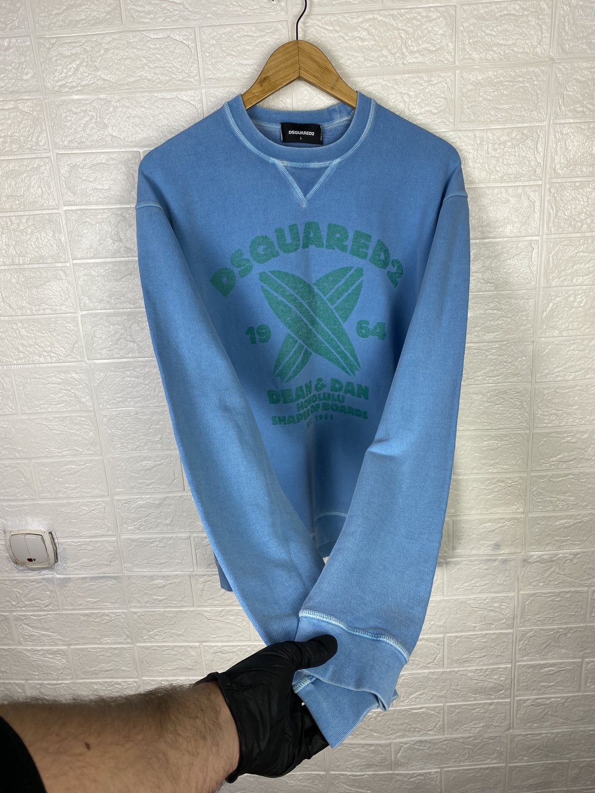 Dsquared2 DSQUARED Sweatshirt Blue Big Logo Size L Size US L / EU 52-54 / 3 - 6 Thumbnail