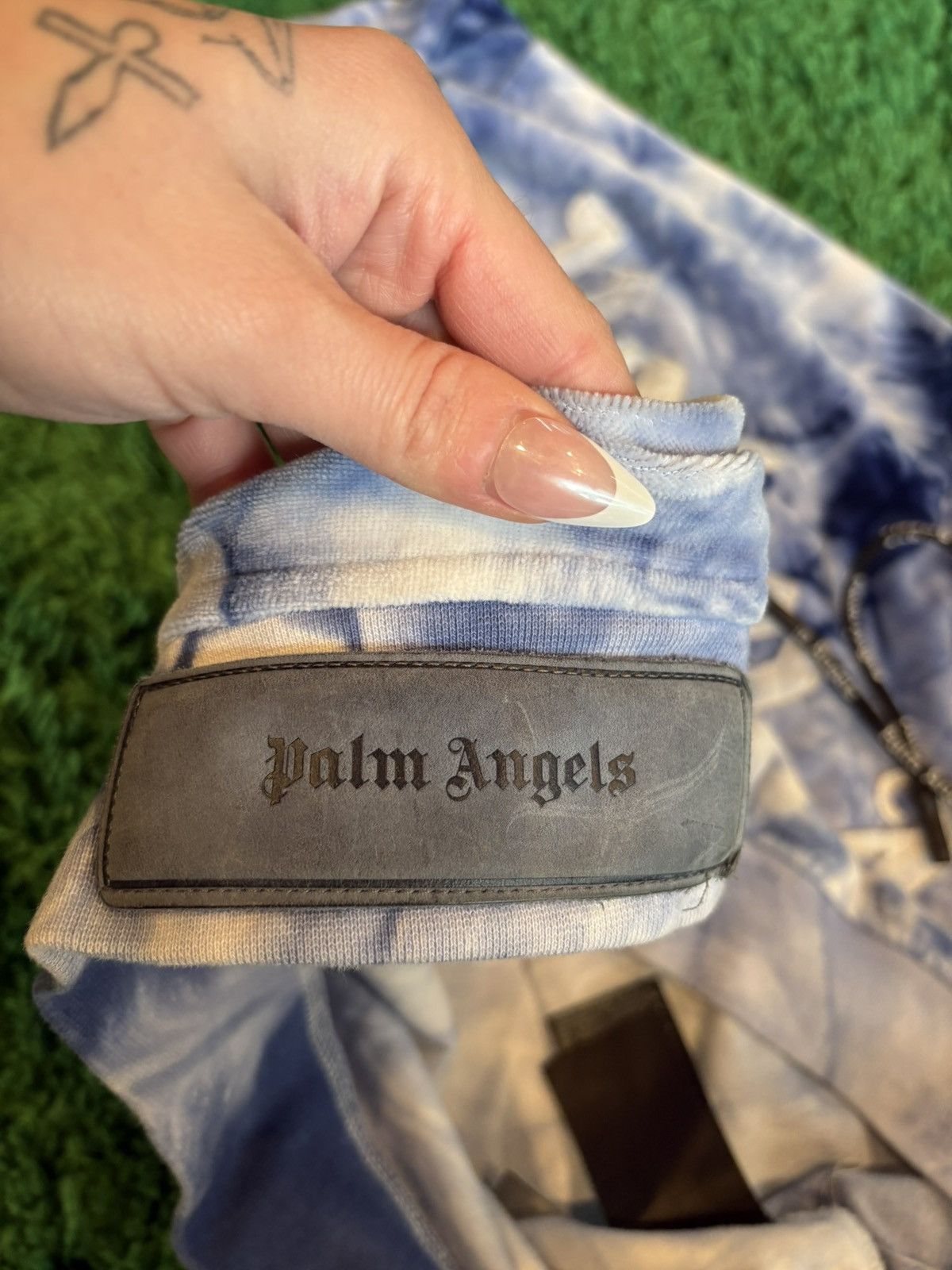 Palm Angels Palm Angels Blue Tie-Dye Hoodie Size XL Size US XL / EU 56 / 4 - 3 Thumbnail