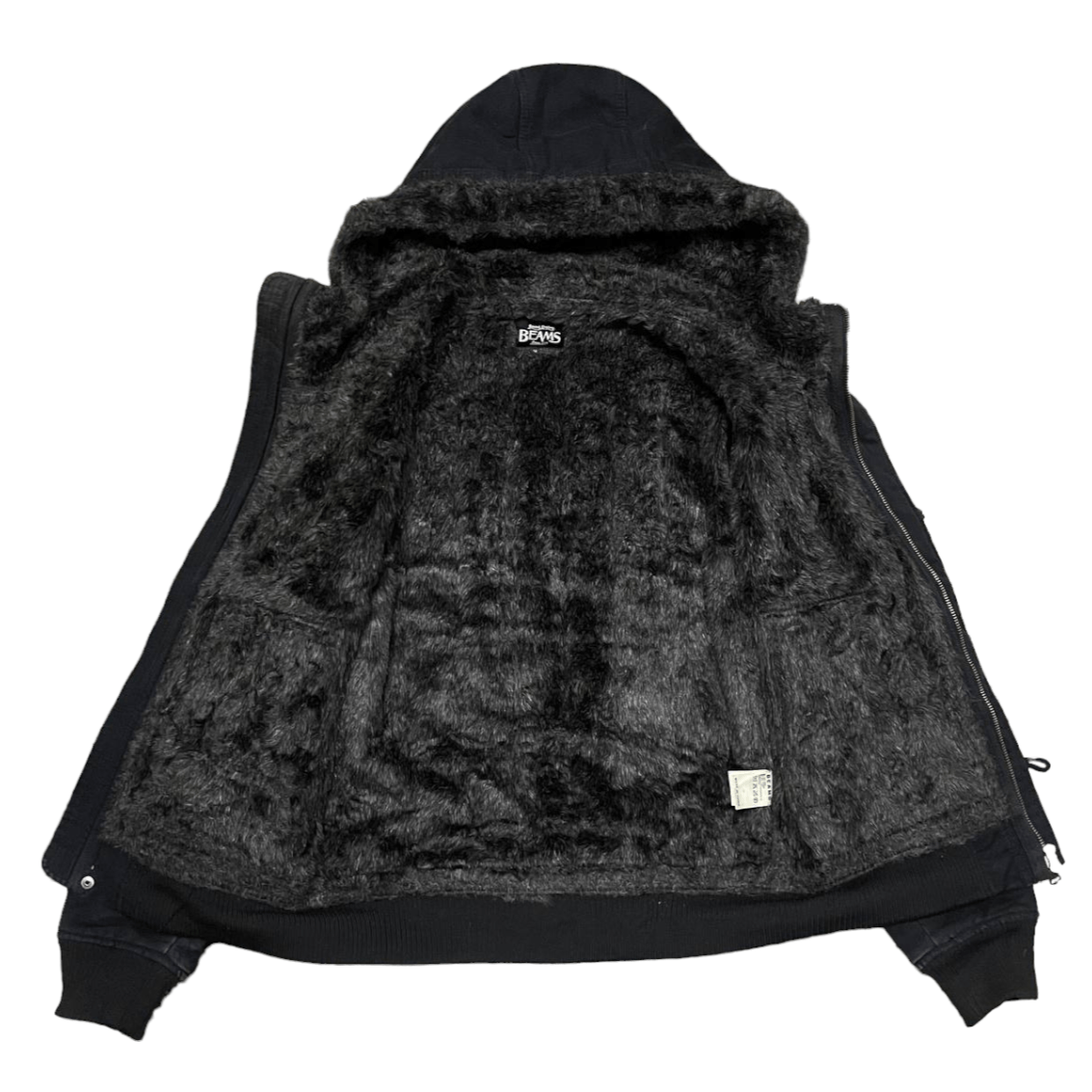 Beams Plus Vintage Beams Fur Hooded Coat Jacket Size US M / EU 48-50 / 2 - 7 Thumbnail