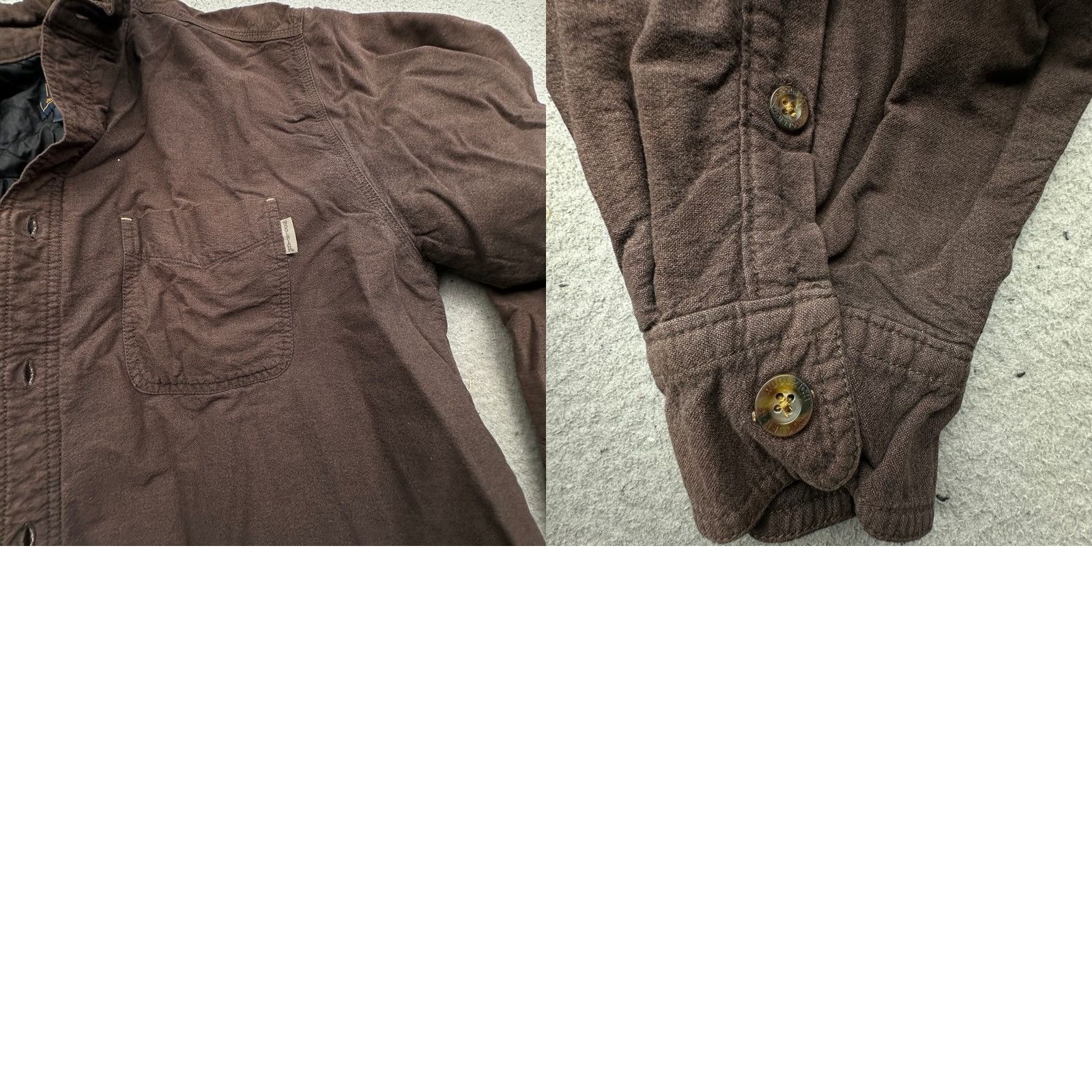 Vintage VINTAGE Woolrich Button-Up Shirt Mens XL Long Sleeve Brown Pockets Quilt Lined Size US XL / EU 56 / 4 - 9 Thumbnail