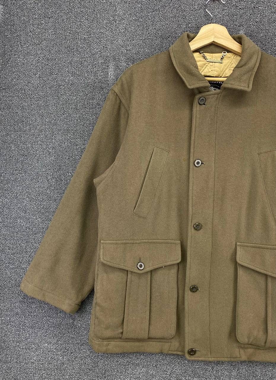 Burberry × Vintage Vintage 90s Burberry Flaps Pocket Wool Jacket Size US L / EU 52-54 / 3 - 4 Thumbnail