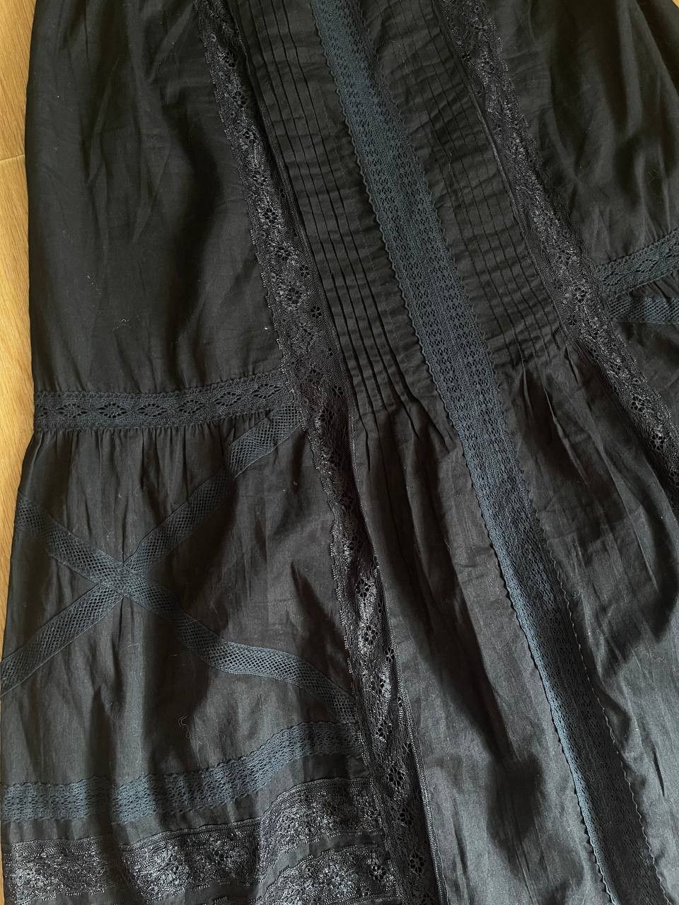 Diesel Vintage Diesel Black Avant Garde Maxi Skirt Size 27" / US 4 / IT 40 - 5 Thumbnail
