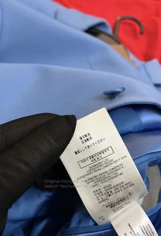 Burberry Burberry Blue Wool Winter Blazer for Men. Size US L / EU 52-54 / 3 - 7 Thumbnail