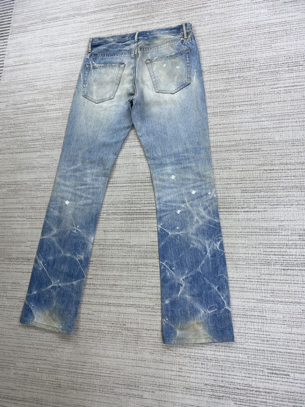 Hysteric Glamour Flare Vintage Blue Way Nippon Light Blue Washed Denim Pants Size US 30 / EU 46 - 8 Thumbnail