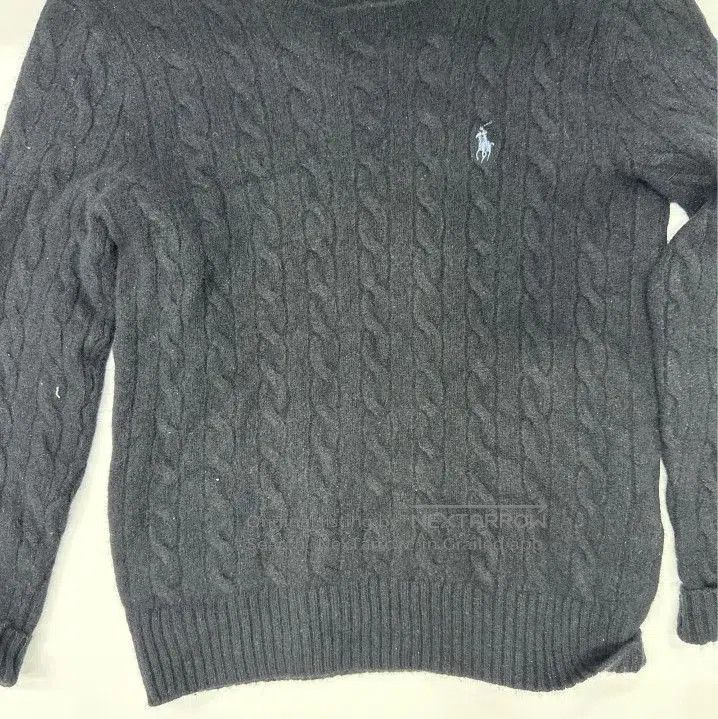 Polo Ralph Lauren Polo Ralph Lauren Men's Black Cable Knit Wool Sweater. Size US S / EU 44-46 / 1 - 6 Thumbnail