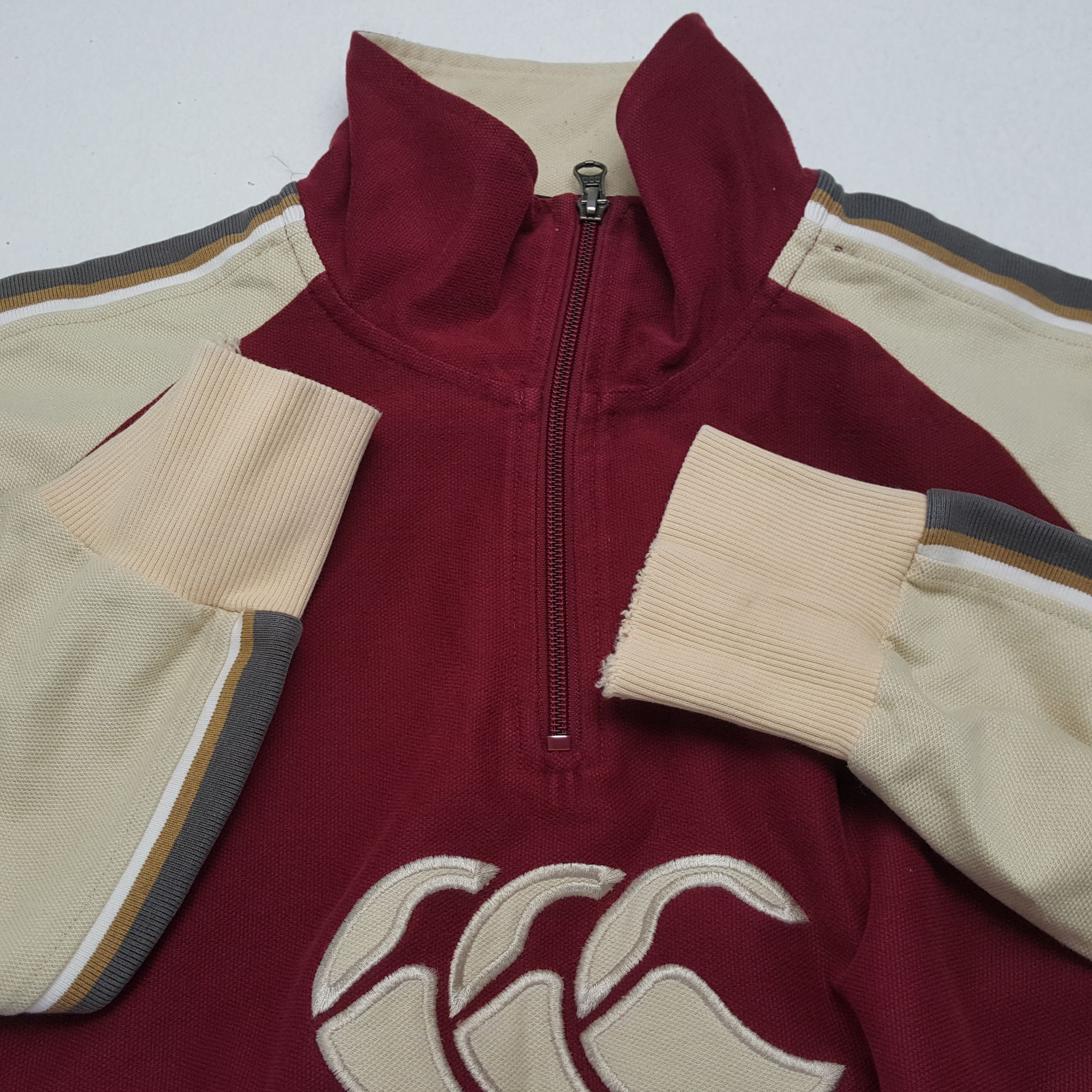 Canterbury of New Zealand × Vintage CANTERBURY NEW ZEALAND Center Logo Half Zipper Sweater Size US M / EU 48-50 / 2 - 7 Thumbnail
