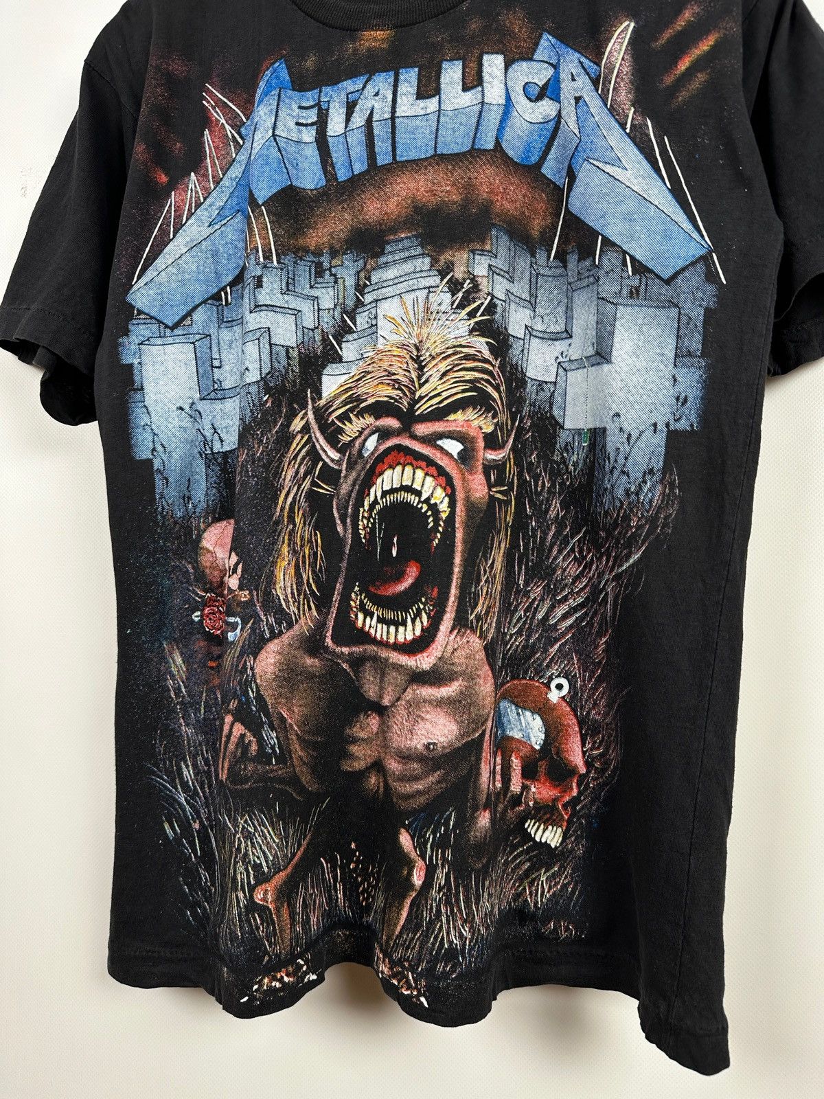 Band Tees 1992 Vintage Metallica All Over Print European Tour T-Shirt Size US M / EU 48-50 / 2 - 8 Thumbnail