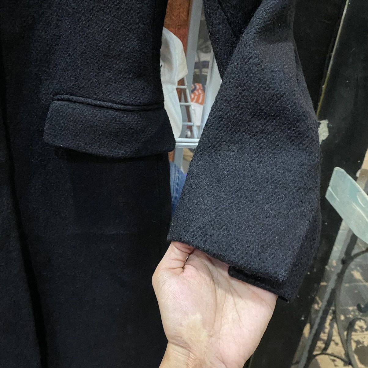 Prada PRADA MILANO Black Wool Overcoat Stand Collar Made in Italy Size M / US 6-8 / IT 42-44 - 8 Thumbnail