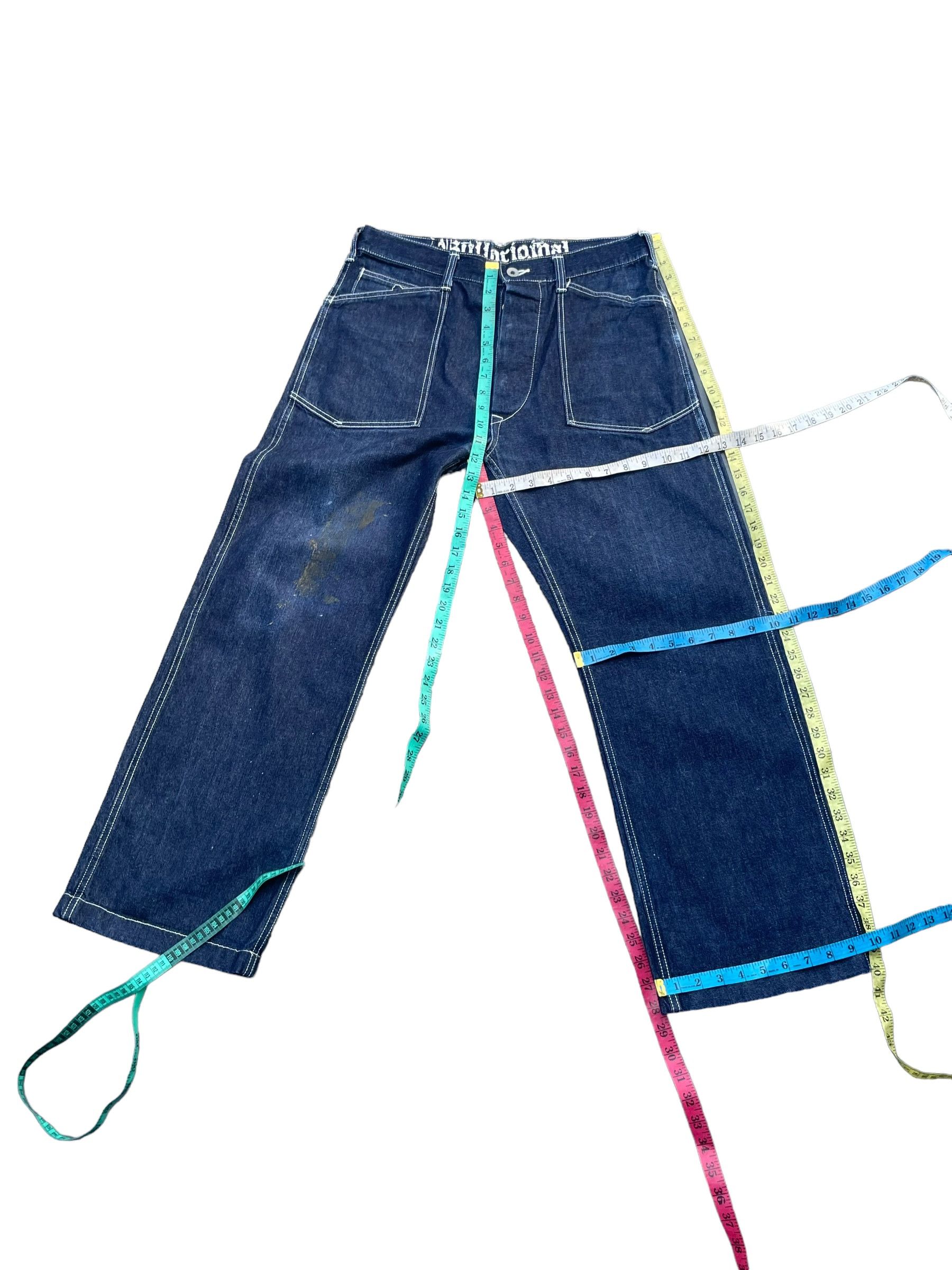 If Six Was Nine Vintage Bull Original Denim Baker Pant Size US 33 - 7 Thumbnail