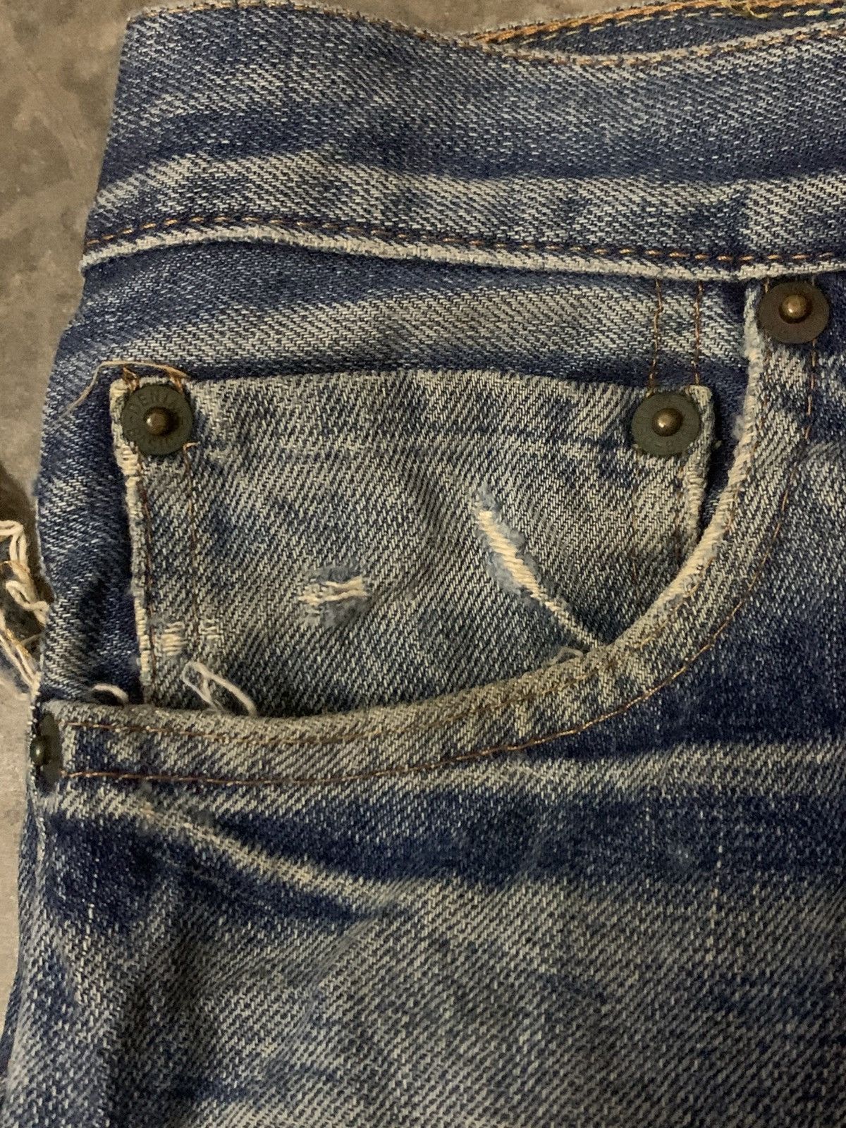 Denime Denime Distress Denim Selvedge Jeans Size US 29 - 4 Thumbnail