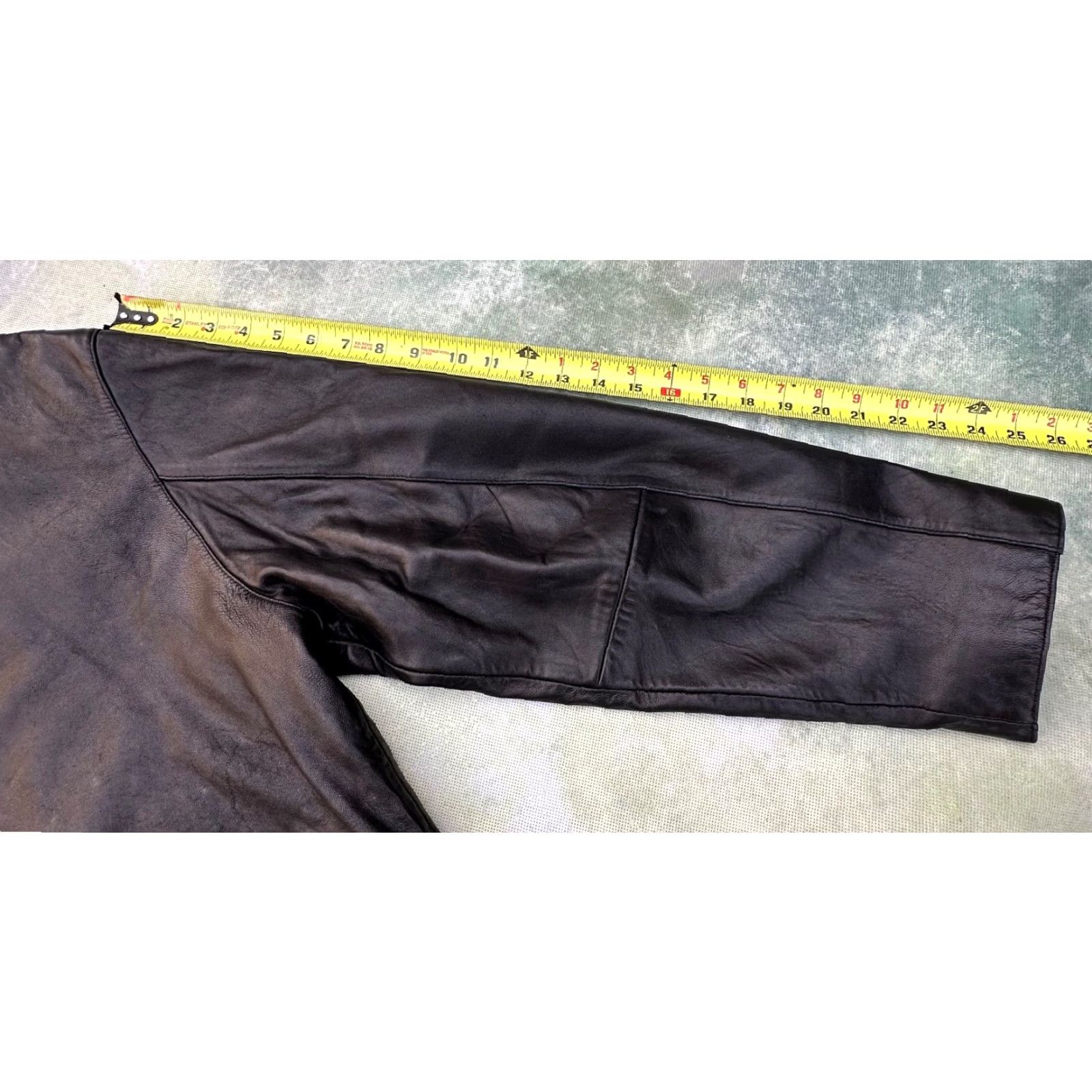 VINTAGE Dockers Men's Black Leather Jacket XL