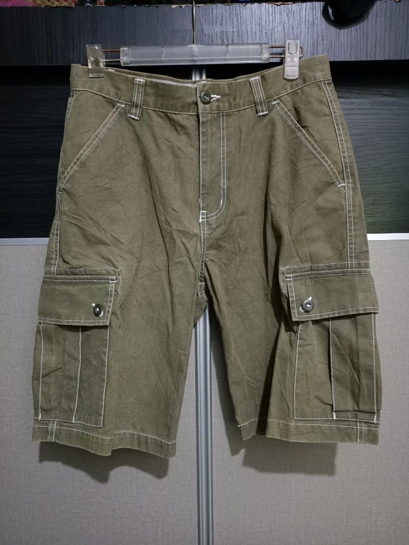 Japanese Brand × Vintage Vintage gouge short cargo pants x streetwear Size US 31 - 1 Thumbnail