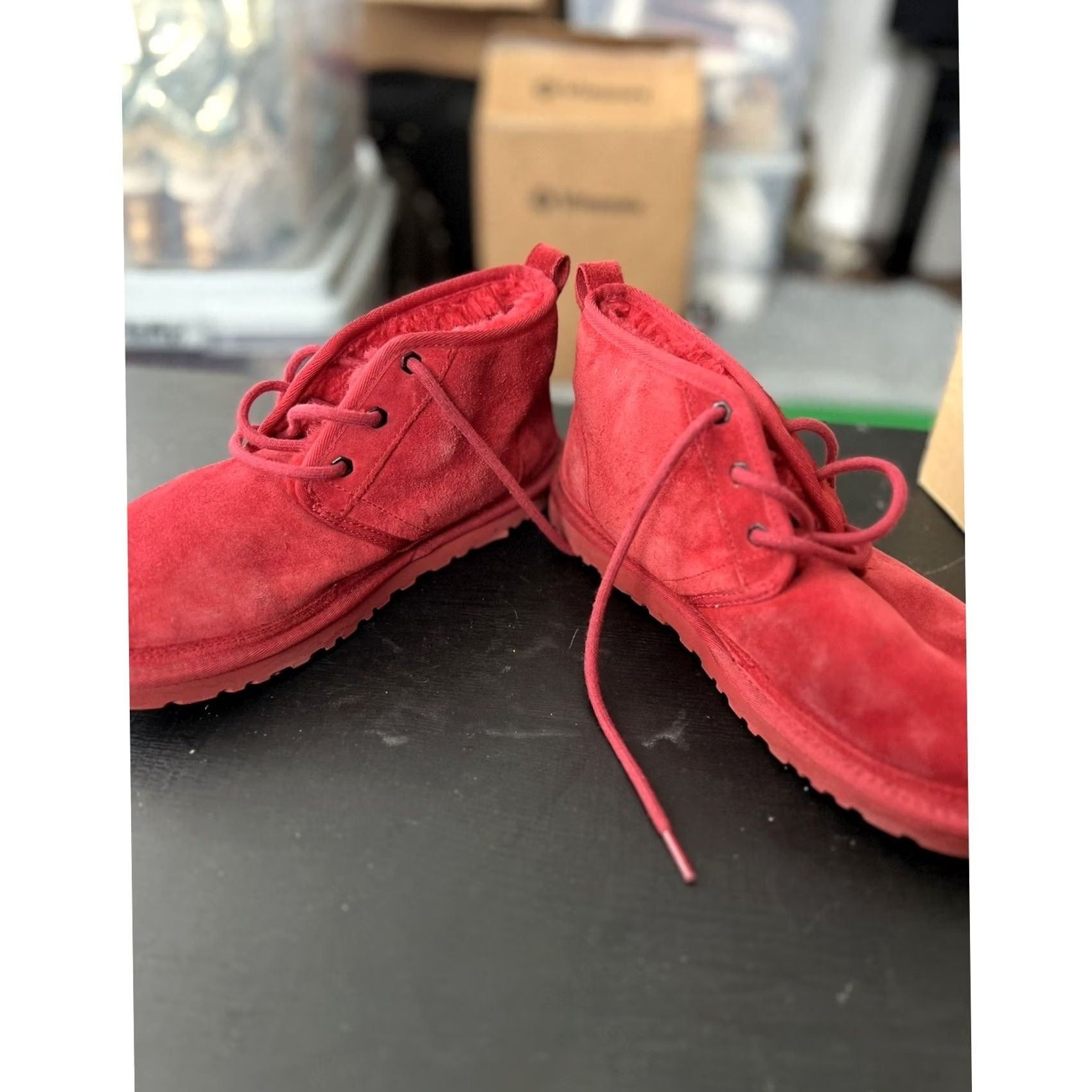 Ugg UGG Neumel Boots Men Chukka Suede Red 9 US Size 9 Size US 9 / EU 42 - 5 Thumbnail