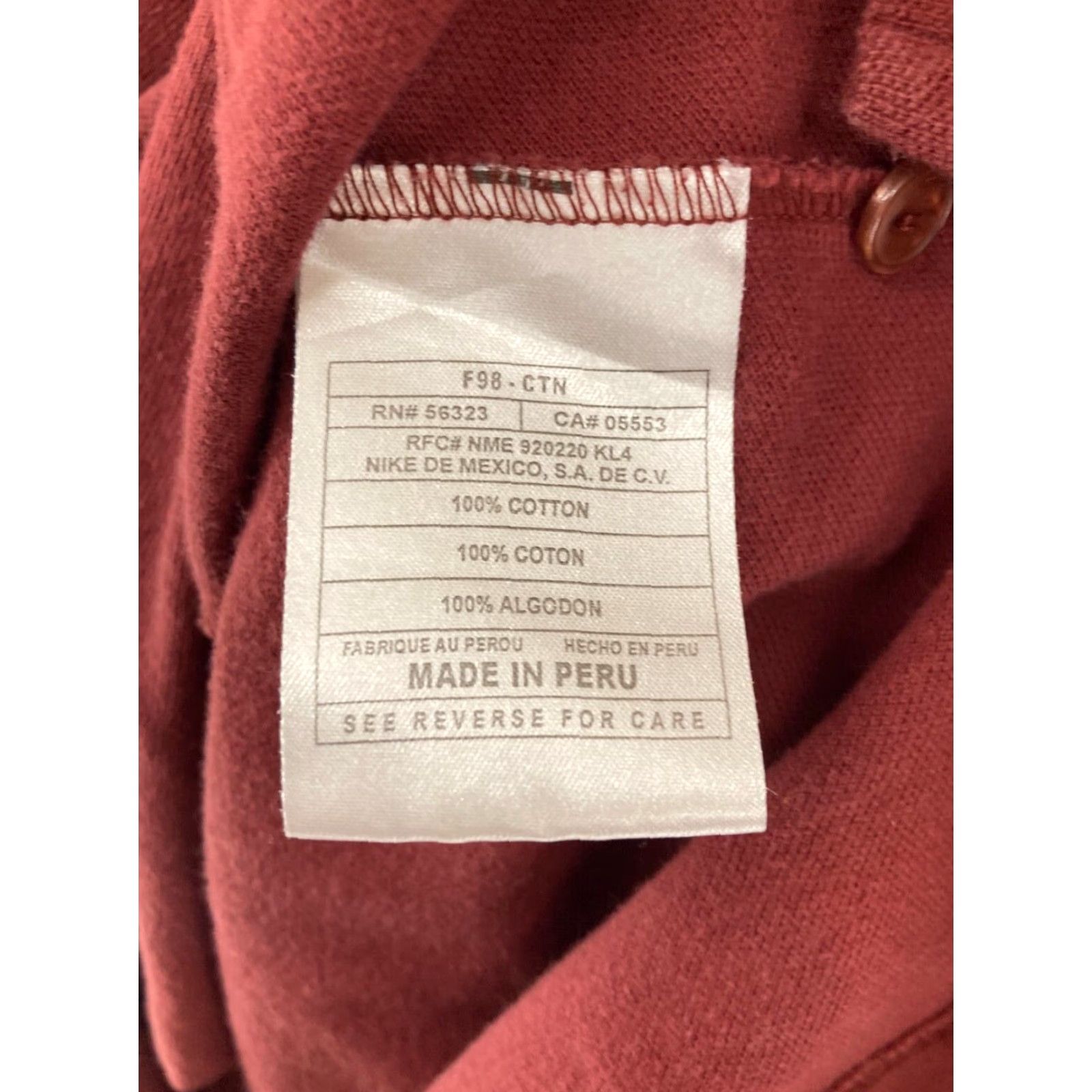 Nike VINTAGE Nike Polo Shirt XL Red 90s Mens Polo Shirt Red Nike Relaxed Size US XL / EU 56 / 4 - 7 Thumbnail