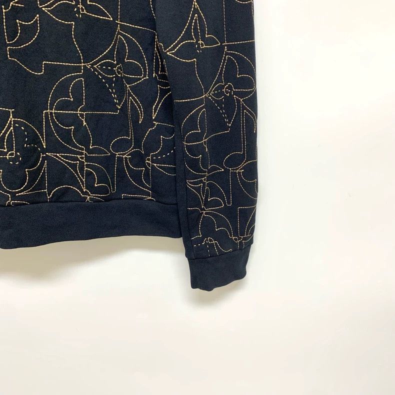 Louis Vuitton Louis Vuitton Black note embroidered sweatshirt Size US XL / EU 56 / 4 - 6 Thumbnail