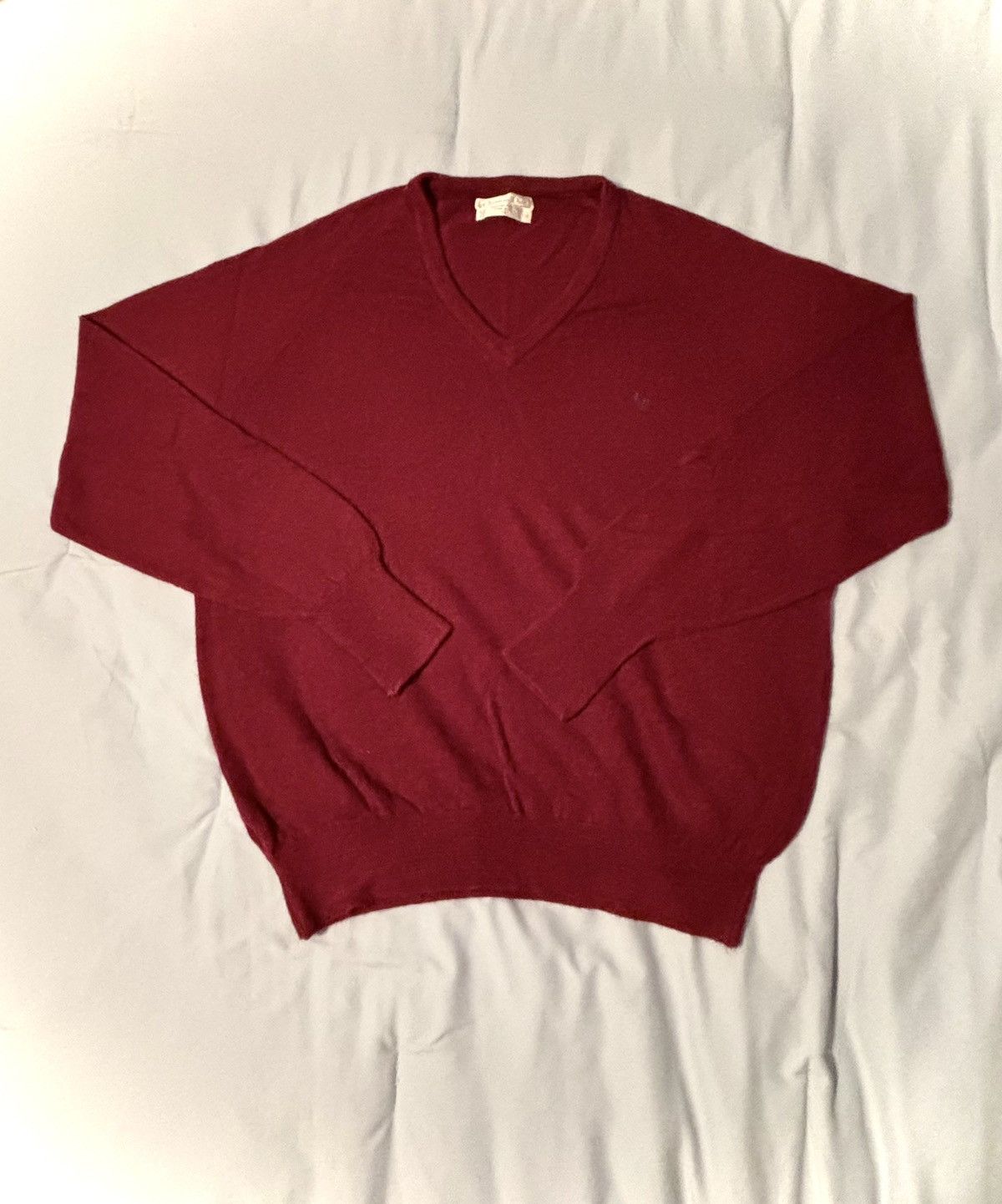image of Christian Dior Monsieur x Dior Christian Dior Sweater Embroidered Logo Designer VTG Knit in Burgund