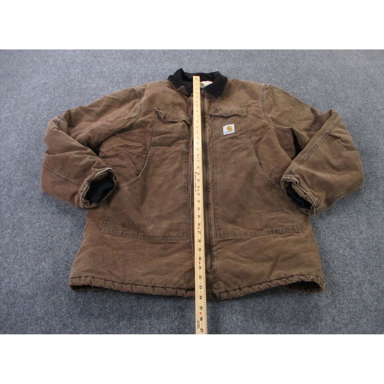 Carhartt VINTAGE Carhartt Jacket Men XL Tall Canvas Arctic Lined Work Coat C26CHT Heavy Size US XL / EU 56 / 4 - 3 Thumbnail