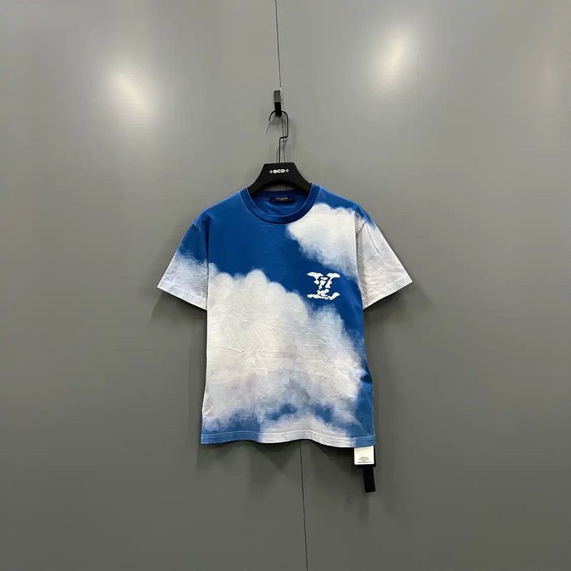 Louis Vuitton Louis Vuitton Blue Summer Cotton T-Shirt 0089 Size US S / EU 44-46 / 1 - 1 Thumbnail