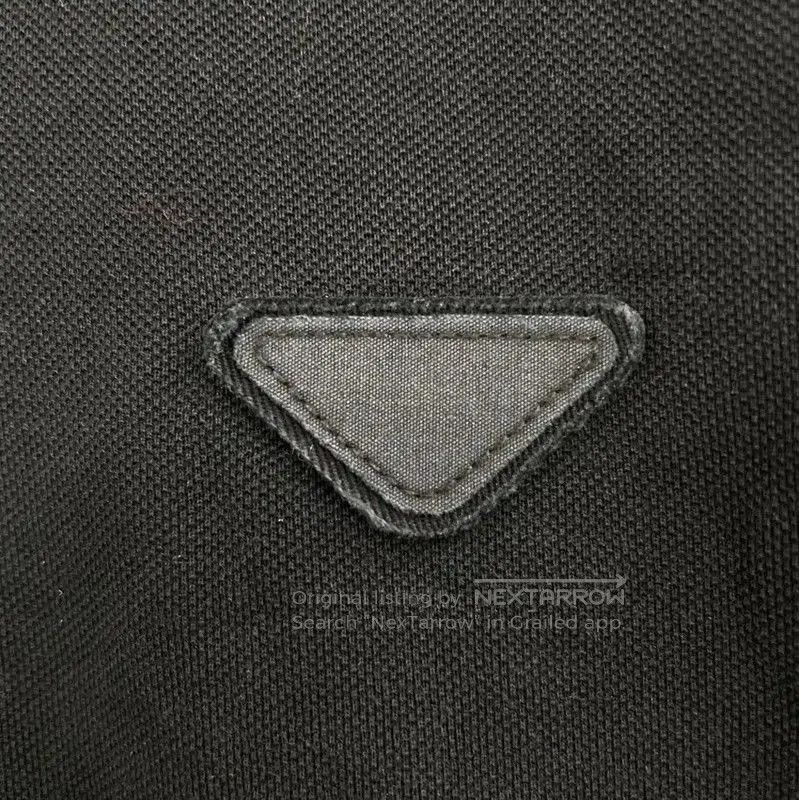 Prada Prada Black Cotton Short Sleeve Polo Shirt. Size US S / EU 44-46 / 1 - 5 Thumbnail