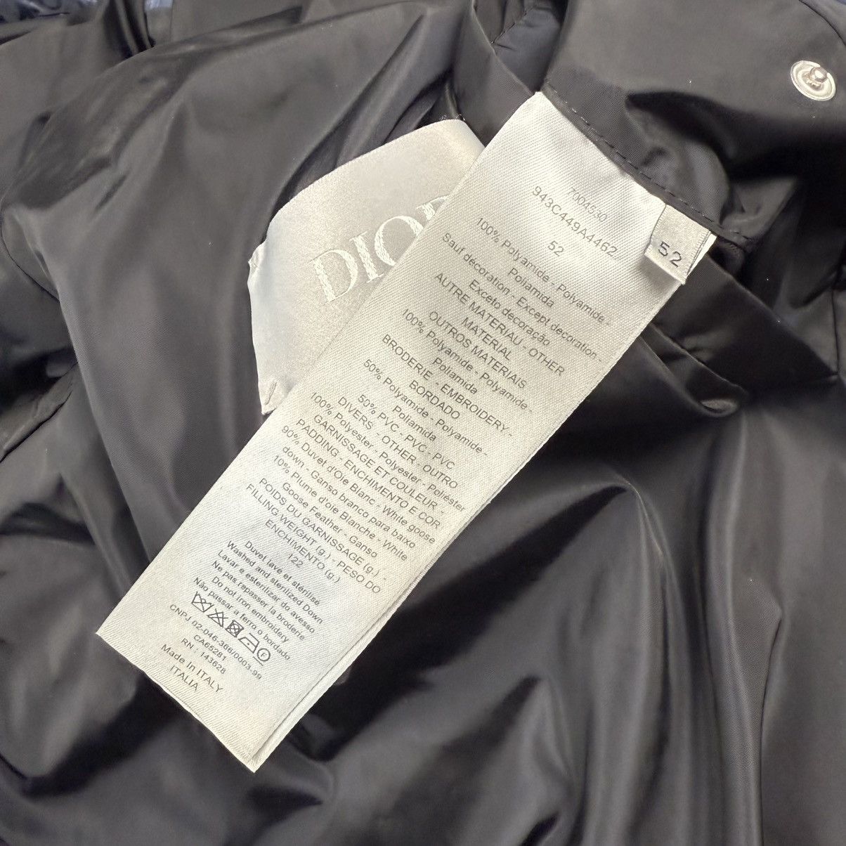 Dior Dior Oblique ‘Navy/Blue’ Technical Jacquard Down Jacket Size US XL / EU 56 / 4 - 8 Thumbnail