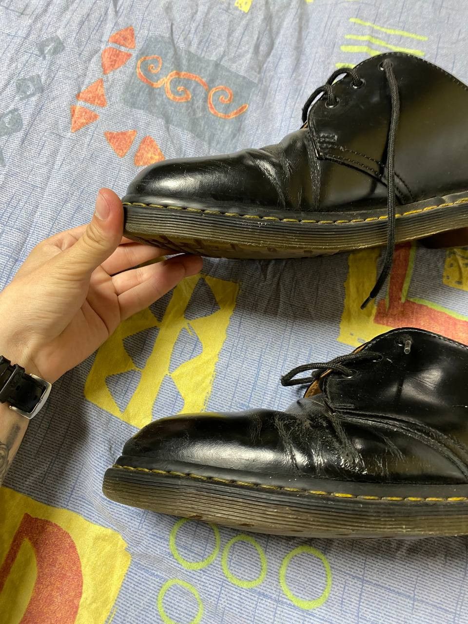 Dr. Martens Vintage Dr. Martens Leather Low Boots Size US 13 / EU 46 - 6 Thumbnail
