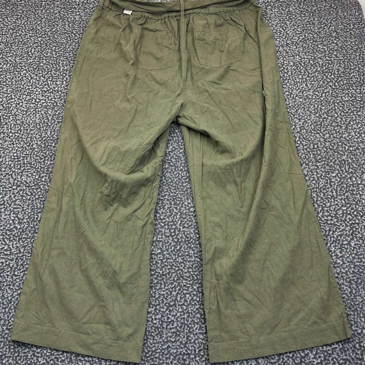 Torrid Torrid Pants Women 22 Pull On Stretch Linen Pockets 42x29 Size 42" / US 20 - 2 Thumbnail