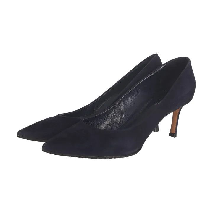 Louis Vuitton Louis Vuitton Black Suede Pointed Heels 0079 Size US 6 / IT 36 - 1 Thumbnail