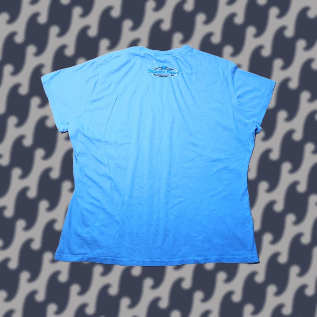 Harley Davidson Harley-Davidson Womens T-Shirt XL Blue Short Sleeve 2008 Bike Week Plain Size XL / US 12-14 / IT 48-50 - 1 Thumbnail