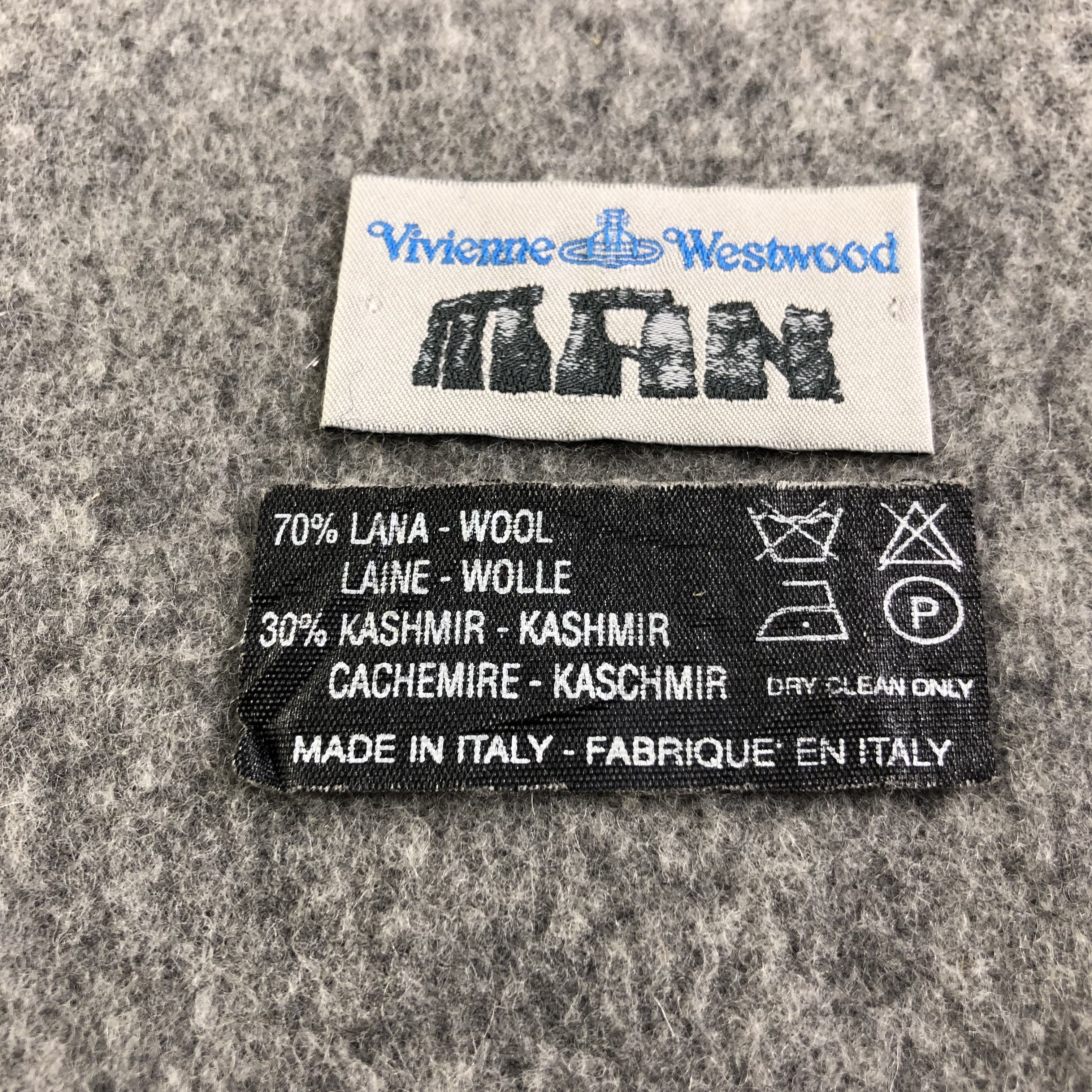 Vivienne Westwood Vivienne Westwood Plain Wool Scarf Muffler V1839 Size ONE SIZE - 5 Thumbnail