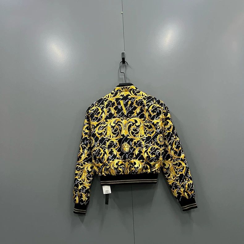 Versace Versace The rhinestone pattern is printed all over the jac Size S / US 4 / IT 40 - 2 Thumbnail