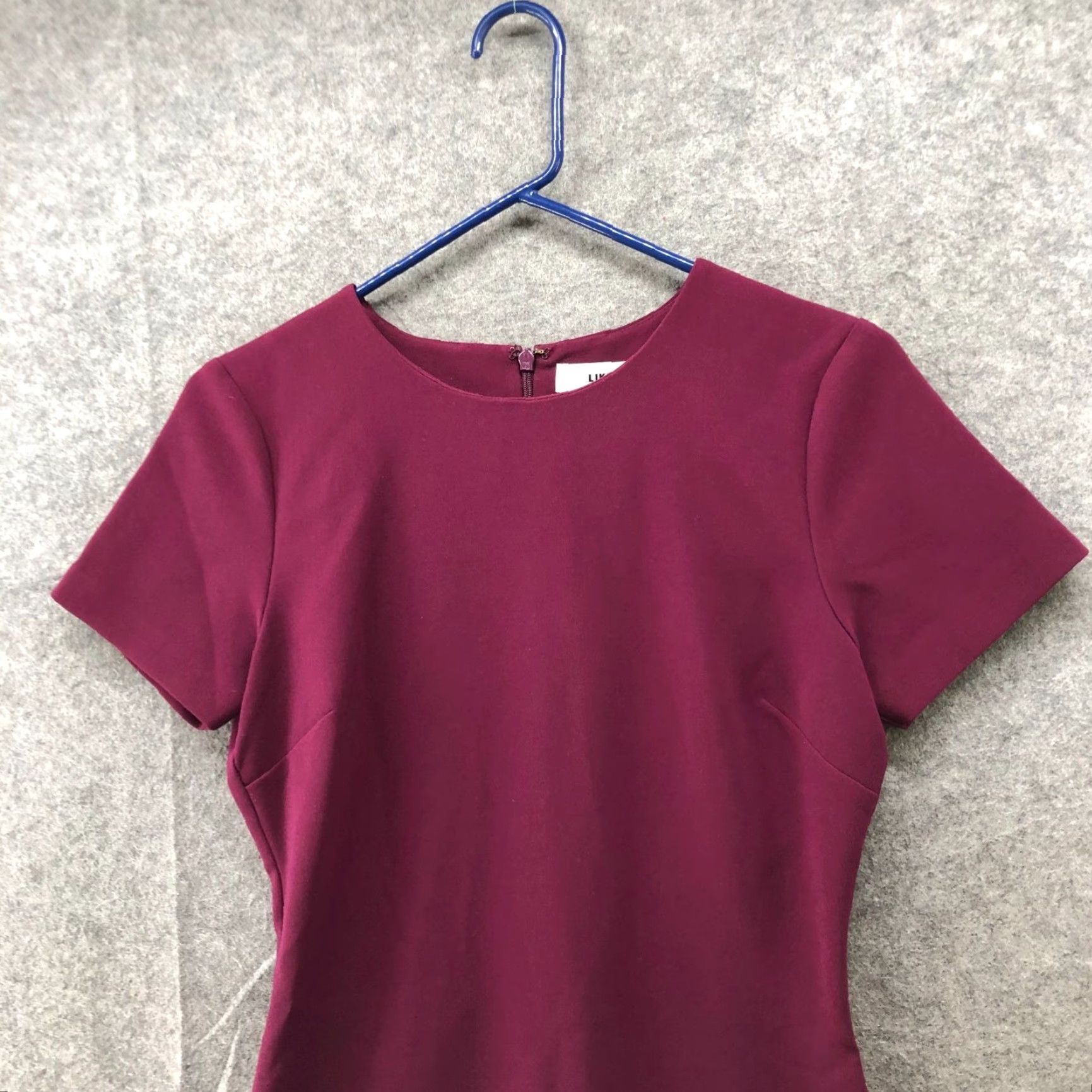 LIKELY LIKELY Manhattan Short Sleeve Mini Dress WOMEN Size 6 Purple Formal Size 28" / US 6 / IT 42 - 3 Thumbnail