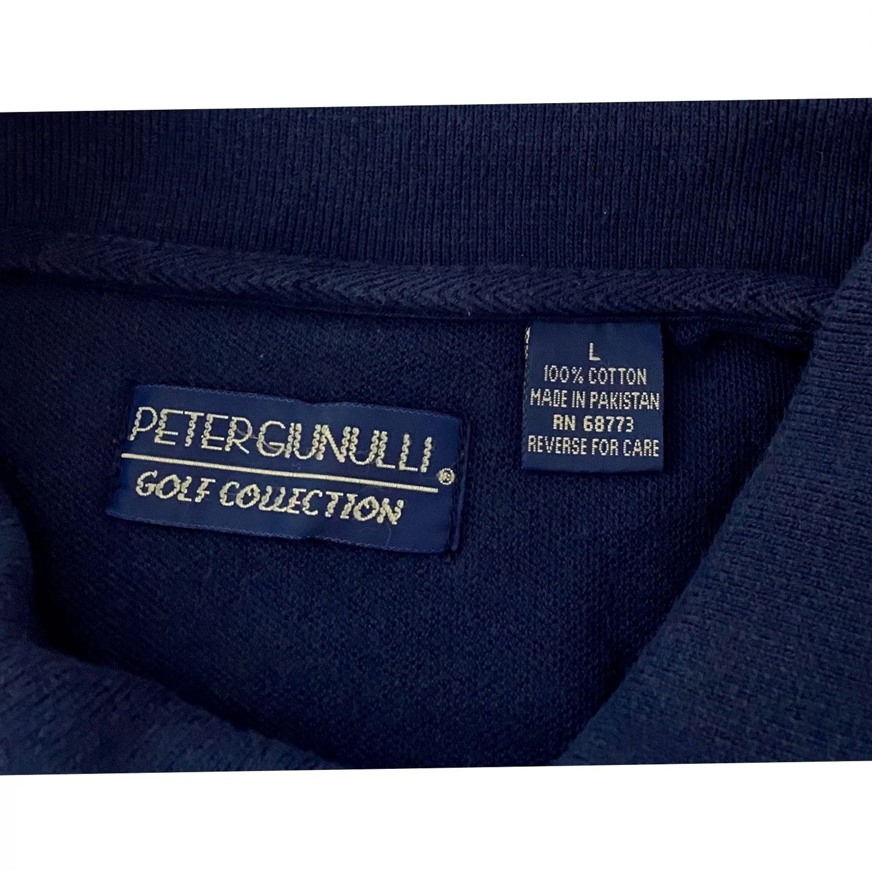 Vintage Peter Giunulli Golf Polo Shirt Mens Large L Navy Donald E Stephens Convention T Size US L / EU 52-54 / 3 - 4 Thumbnail