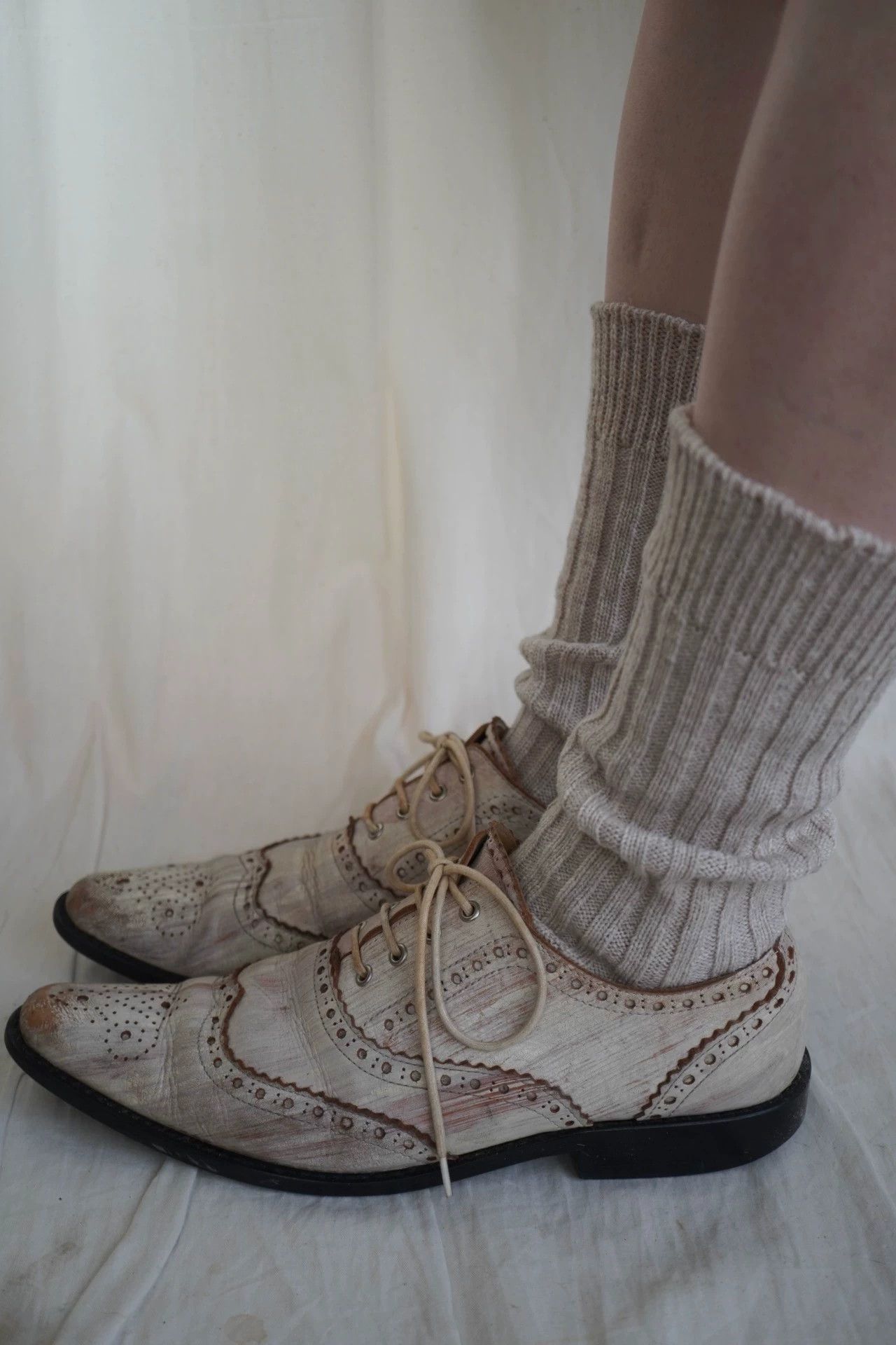 Comme des Garcons Rare CDG 2000s Painted Baroque Leather Shoes Pink/White 37 Size US 6.5 / IT 36.5 - 6 Thumbnail