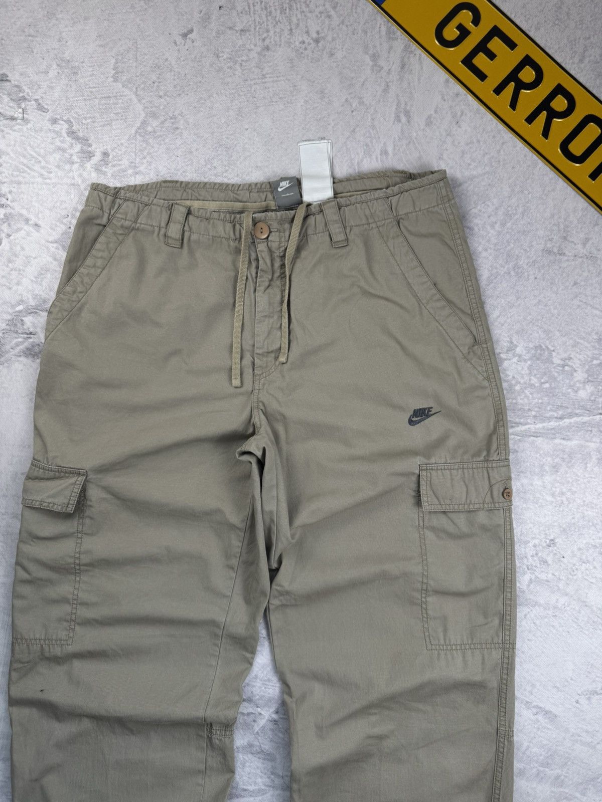 Nike × Vintage NIKE CARGO VINTAGE BASIC LOGO OVERSIZE BAGGY PANTS Size US 34 / EU 50 - 3 Thumbnail