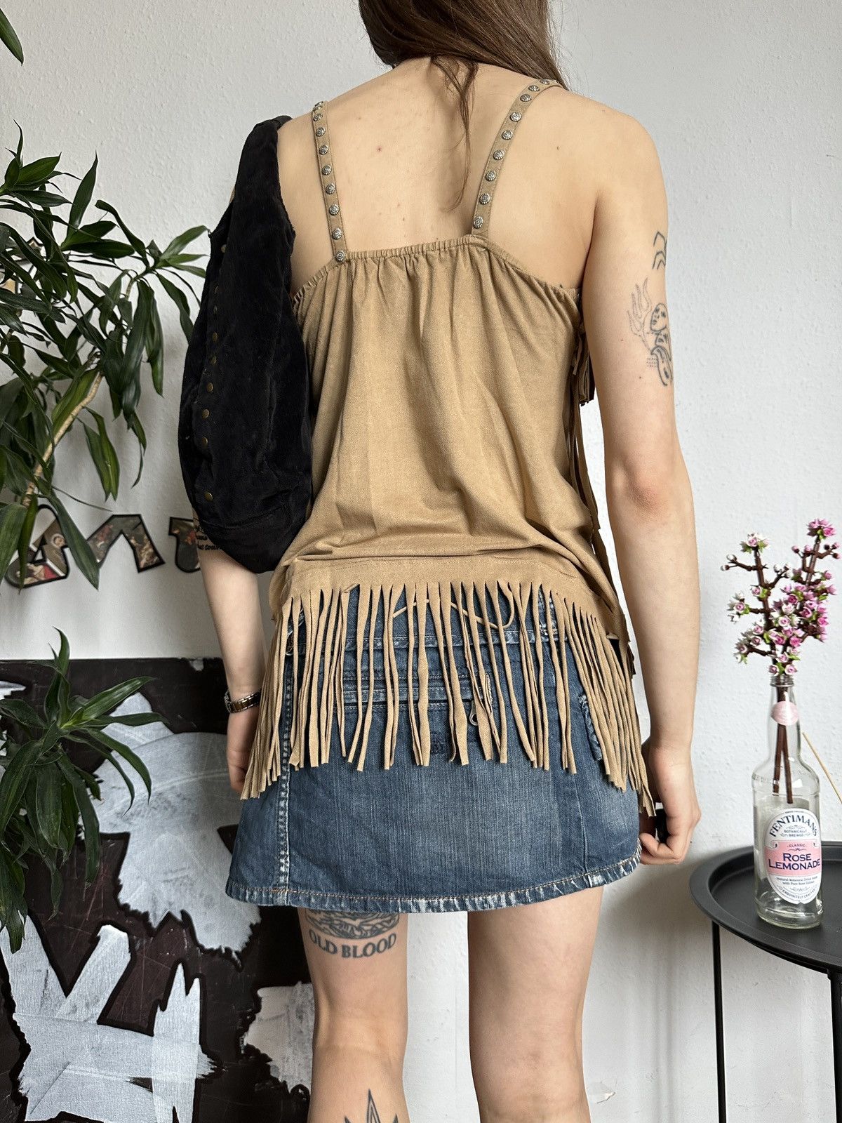 Japanese Brand × Vintage Fringe Rodeo Western Cowgirl Top 90s Size ONE SIZE - 3 Thumbnail