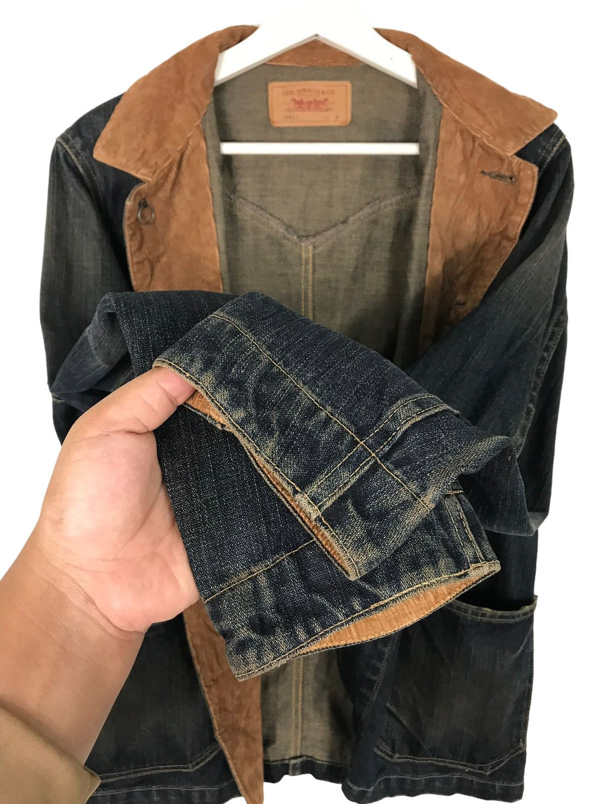 Levi's 💥 VINTAGE LEVIS DYED FLARE CHORE JACKET Size US M / EU 48-50 / 2 - 9 Thumbnail
