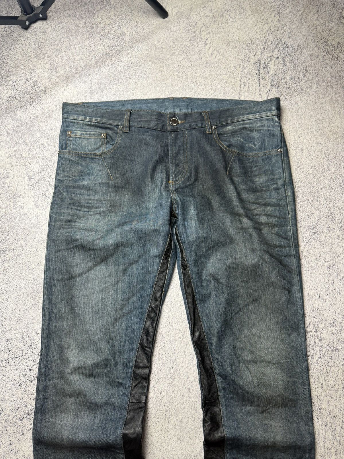 Les Hommes Les Hommes Avant Garde Jeans Y2K leather Size US 36 / EU 52 - 11 Thumbnail
