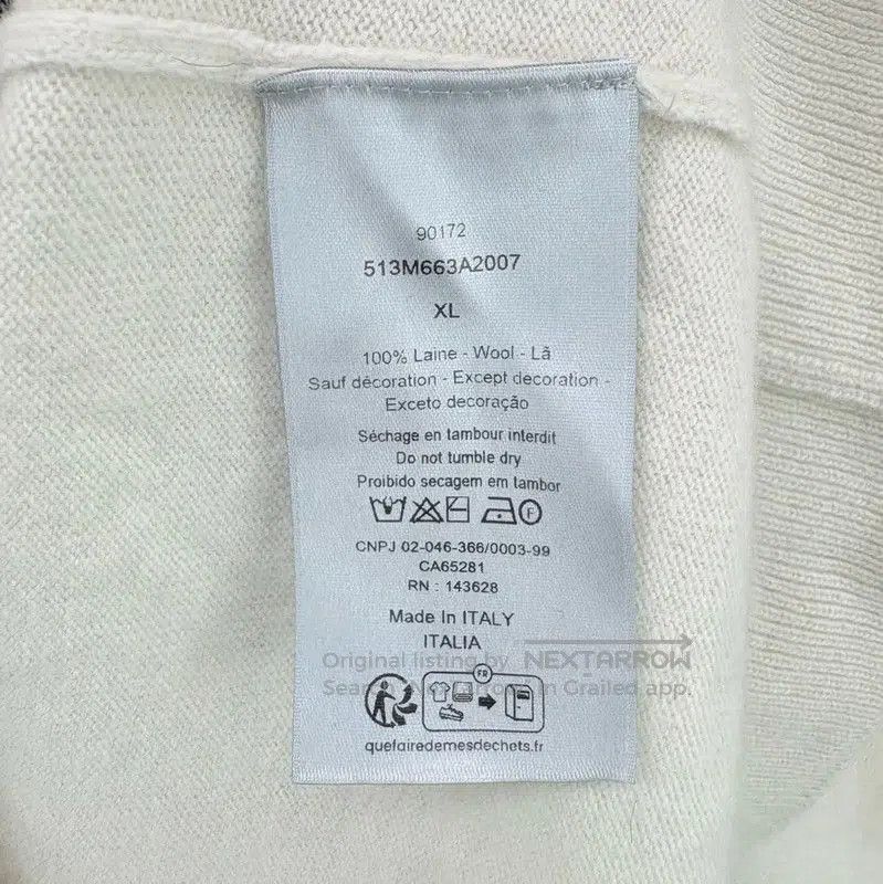 Dior Dior Beige Men's Sweater with Logo Design . Size US XL / EU 56 / 4 - 4 Thumbnail