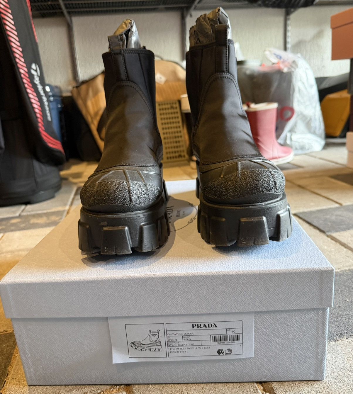 Prada Prada Wmns Monolith Duck Boot 'Black' 39 Size US 9 / IT 39 - 2 Thumbnail