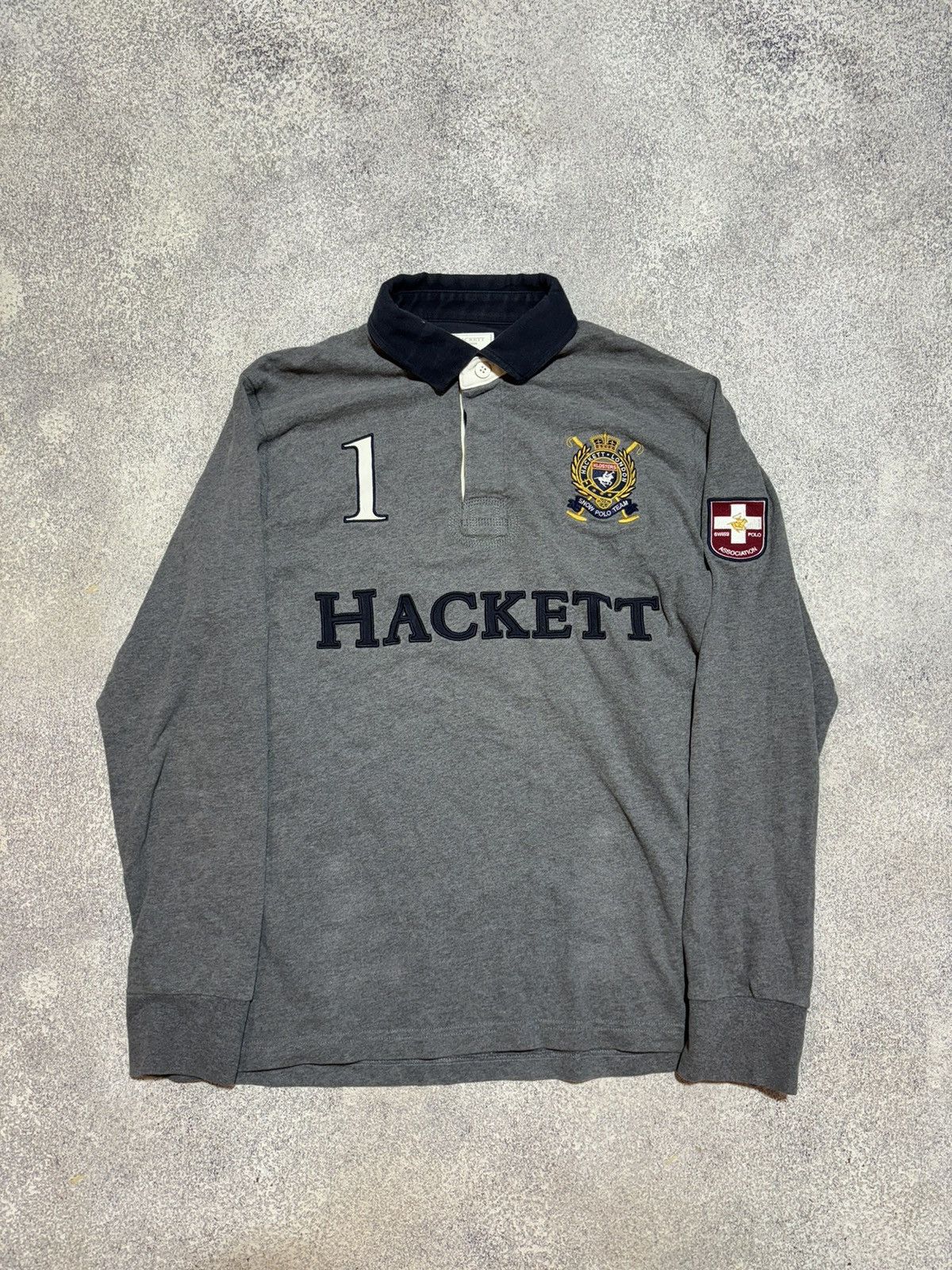 Hackett Hackett Klosters Snow Polo Rugby Shirt Meduim | Grailed